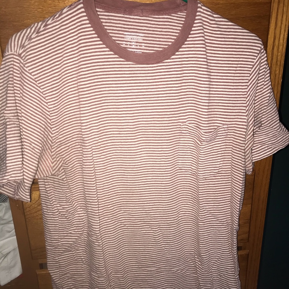 Striped shirt.